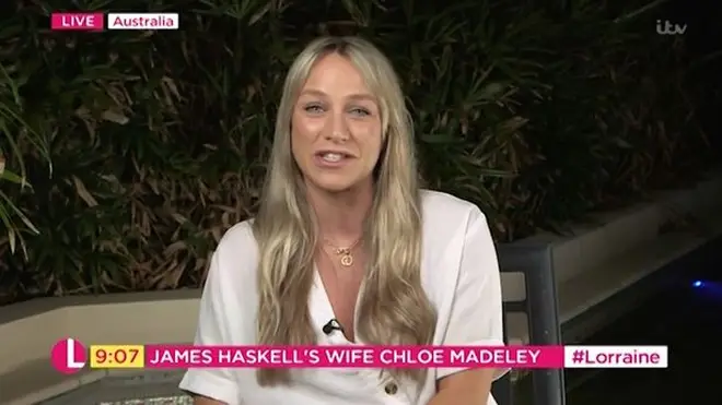 Chloe spoke on ITV's Lorraine live from Australia