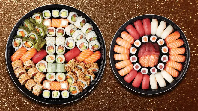 Serving sushi for Christmas dinner could save a lot of time... and washing up