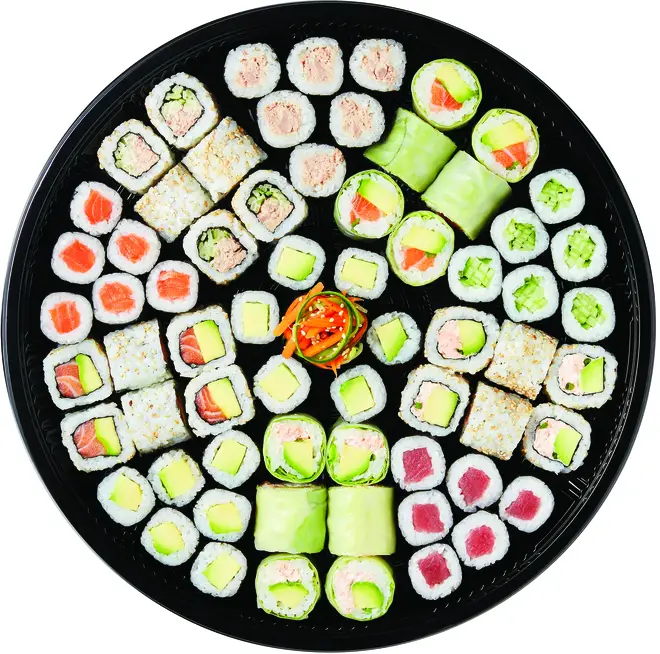 The colourful platters are priced from £17
