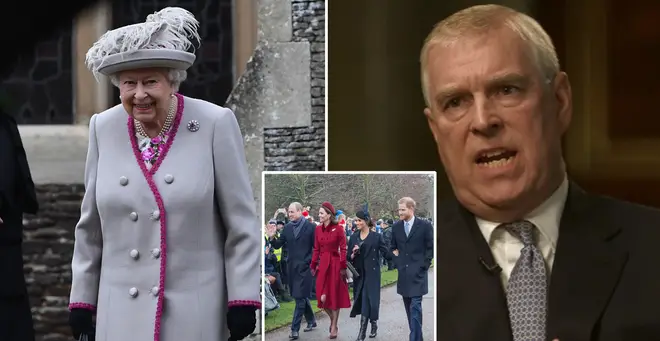 Prince Andrew may be banned from royal Christmas service this year