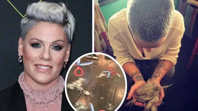 Pink shocked fans as she revealed she has shaved her hair off
