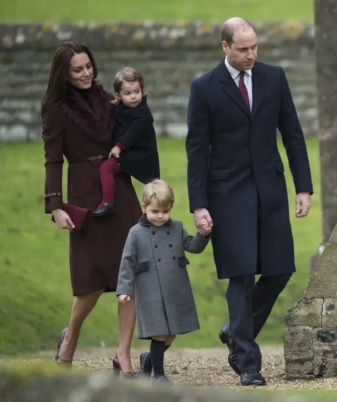 It was the first year that George and Charlotte made an appearance at Christmas
