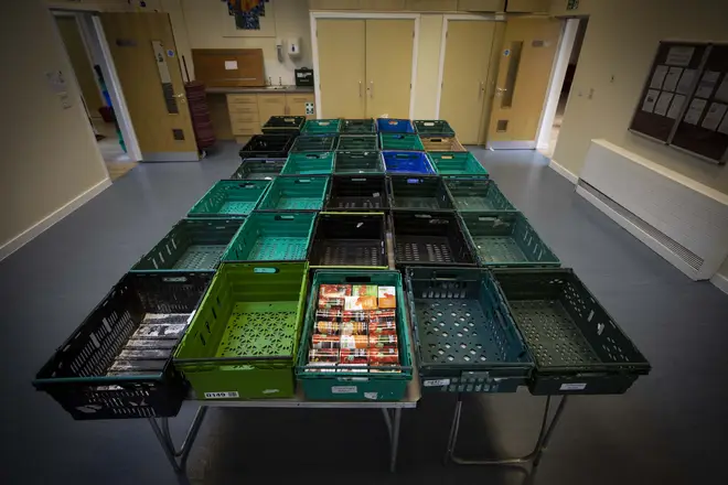 The family have had to use food banks to get by