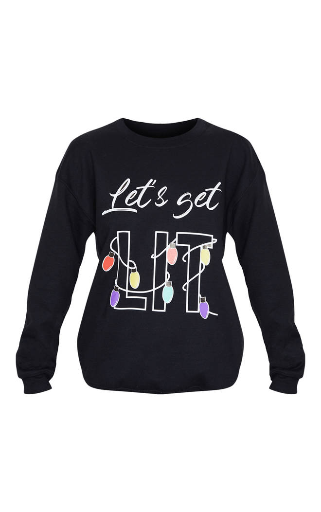 Let's Get Lit Christmas sweatshirt