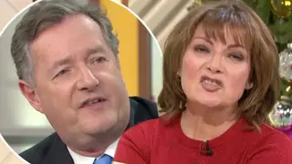 Lorraine Kelly has another savage outburst as she tells Piers Morgan he 'isn't as fat as he used to be'