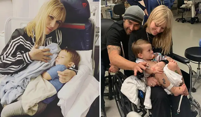 Natasha Bedingfield has been in hospital with her son Solomon