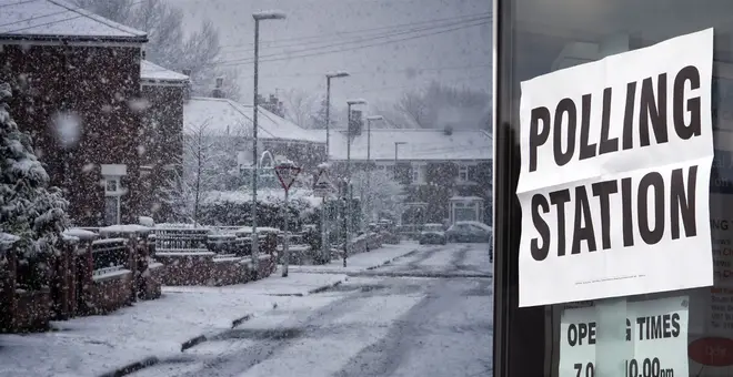 Snow could fall in some parts of Britain later this week (stock images)