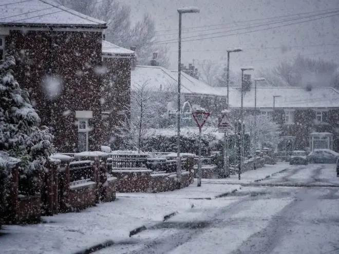 Snow has been predicted in some parts of the UK on Thursday (stock images)