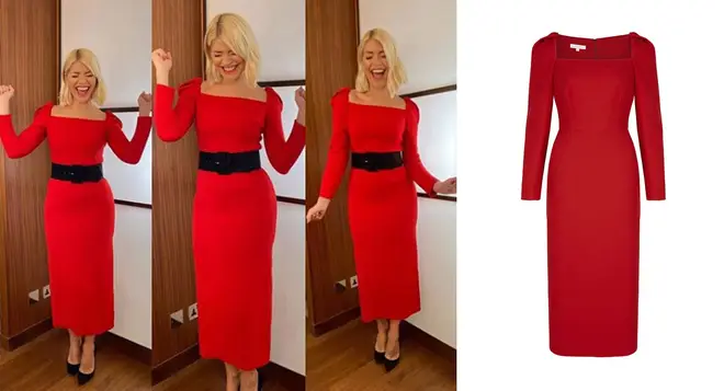 Holly Willoughby's dress is from Suzannah Fashion