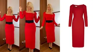 Holly Willoughby's dress is from Suzannah Fashion