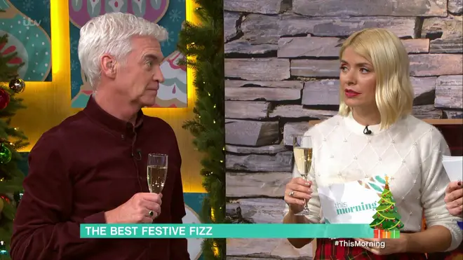 Before the segment, the presenters enjoyed around eight glasses of bubbly