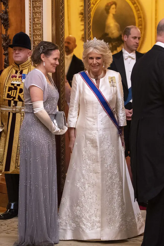 Camilla, the Duchess of Cornwall, also attended the reception