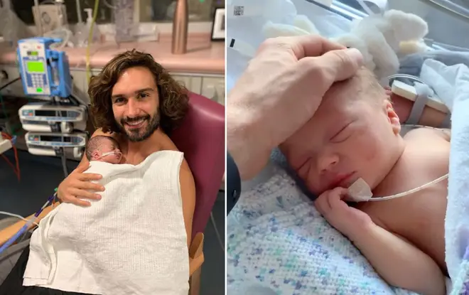 The fitness expert and chef welcome his second child into the world with wife Rosie