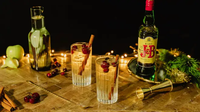 A classic whisky soda gets a festive upgrade