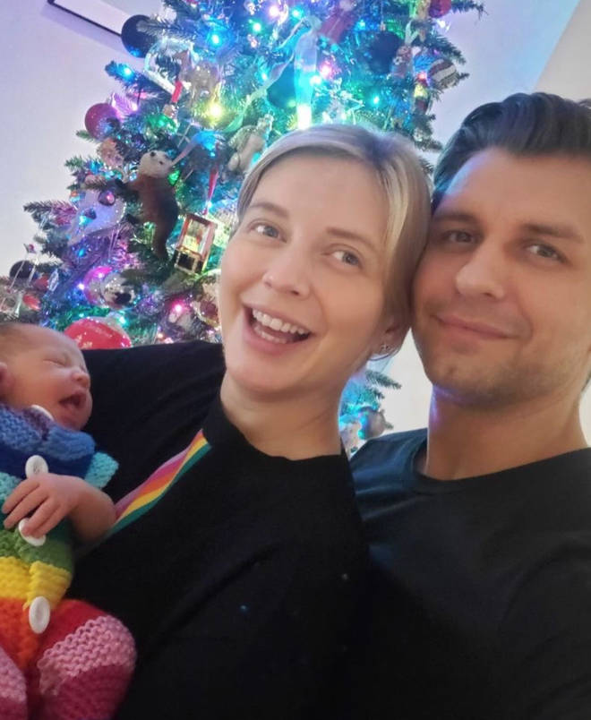 Rachel Riley and Pasha Kovalev became parents for the first time over the weekend