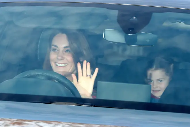 Princess Charlotte sat next to Louis for the journey