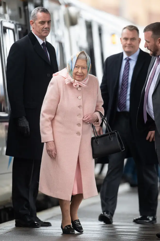 The Queen arrived in Sandringham today for the Christmas period