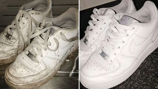 One woman has come up with a genius solution for revamping an old pair of sneakers.