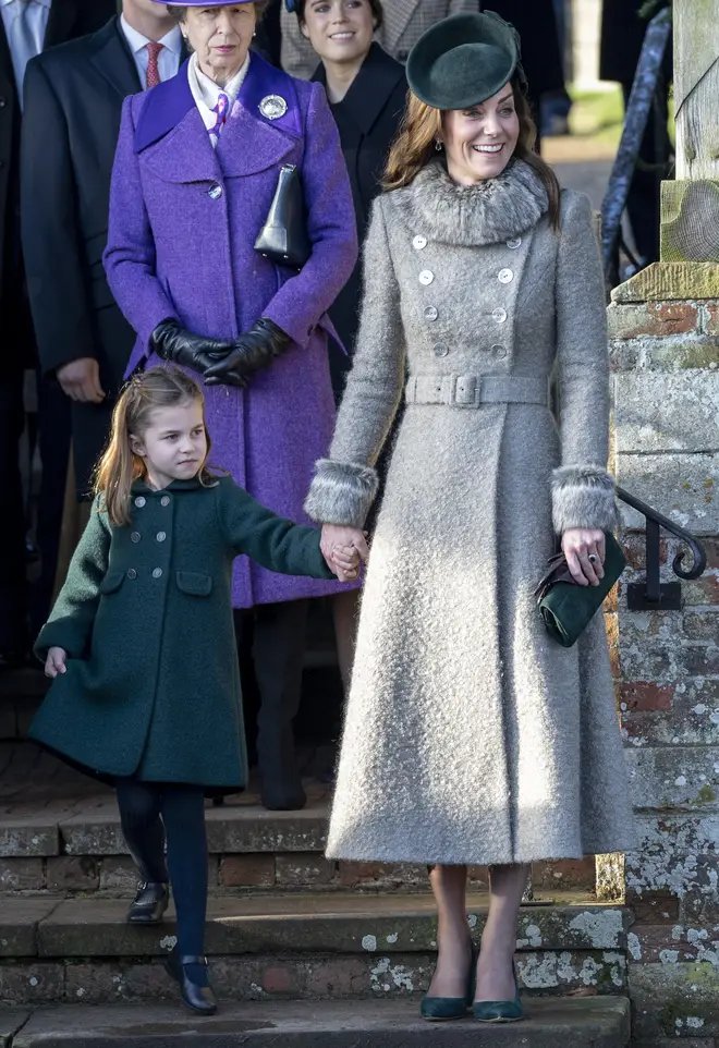 Princess Charlotte looked ecstatic to join her mum at church in Sandringham