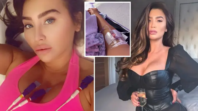 Lauren revealed she was taken to hospital in an ambulance on Boxing Day.