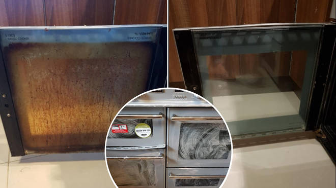 Mum Transforms Filthy Oven Door In Minutes With Incredible 1