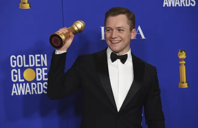 The actor scooped the Golden Globe