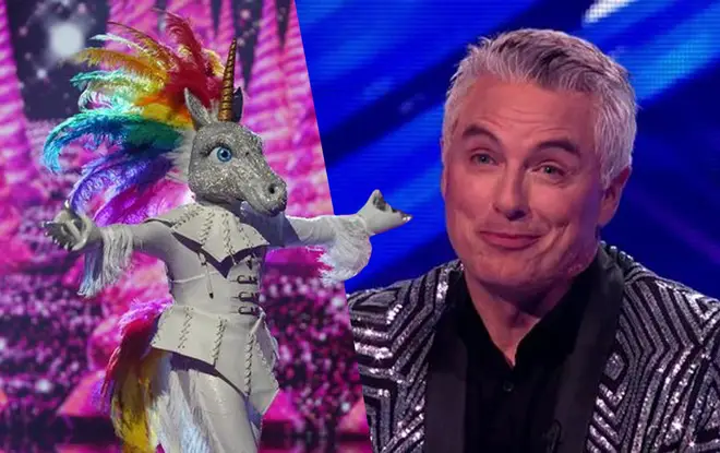 John seemed to reveal he was the unicorn on The Masked Singer
