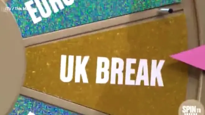 The wheel ended up on 'UK break' twice