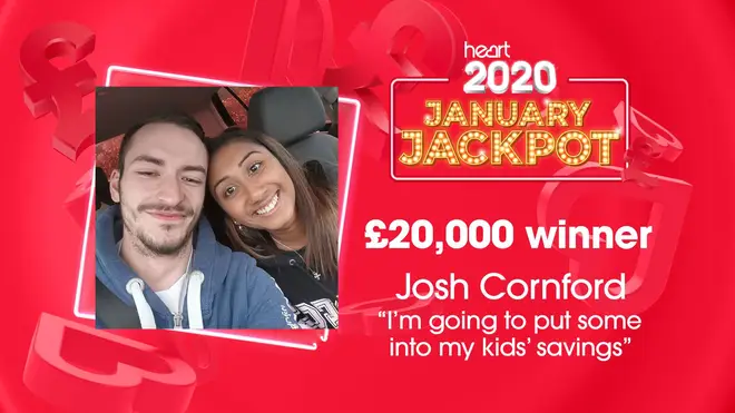 Josh was our first £20,000 winner
