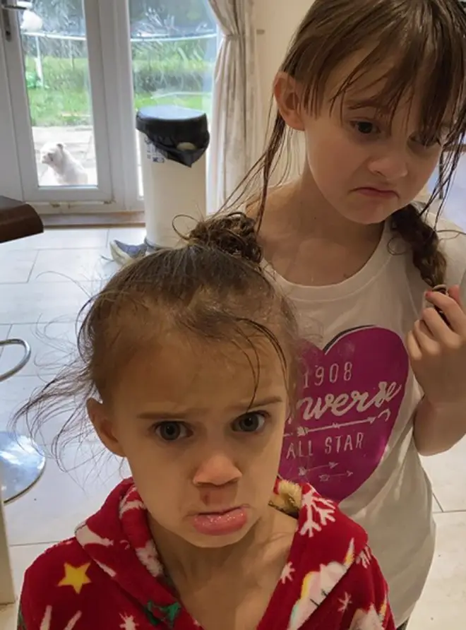 Kerry Katona's daughters Heidi and DJ missed their first day back to school because of the incident