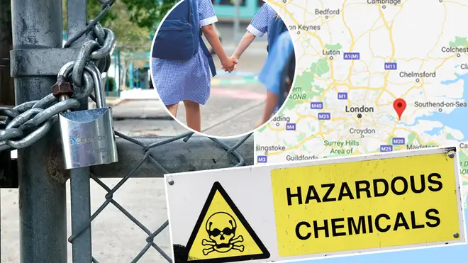 Chemical leak containing hydrochloric acid forces Essex schools to shut