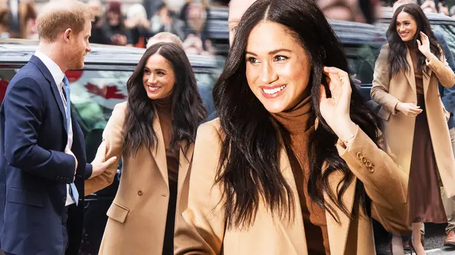 Meghan Markle and Prince Harry are all smiles as they make their first royal outing following six week break