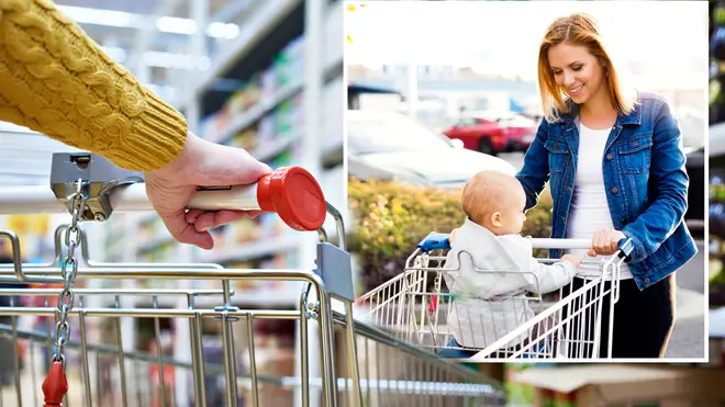 Mum left furious as woman tells her it is 'illegal' to put her children in supermarket trolley
