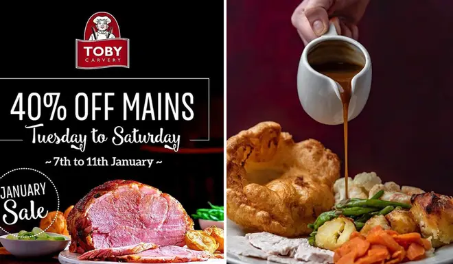 Toby Carvery are offering the deal to users of the official Toby Carvery app