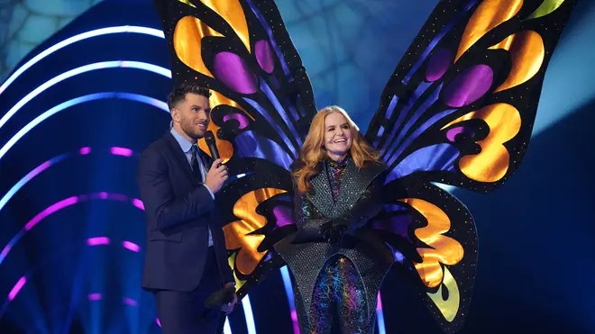 Patsy Palmer was revealed as The Butterfly was revealed as Patsy Palmer