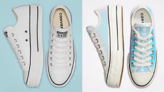 Converse is selling a wedding collection for brides and grooms.