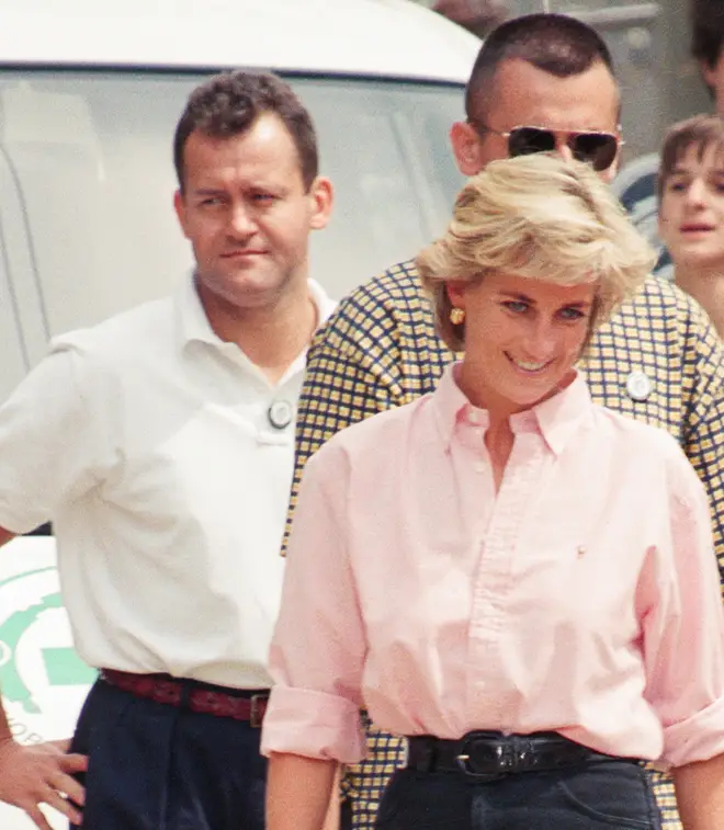 Paul Burrell pictured with the late Princess Diana