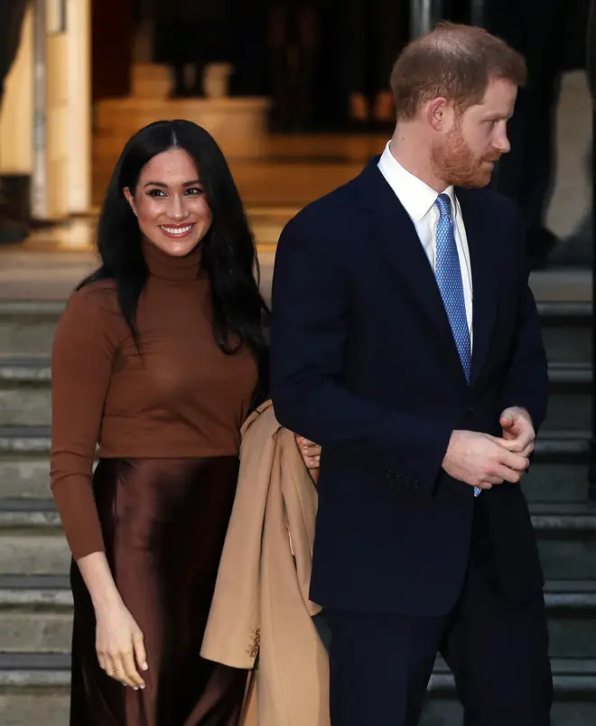 Meghan and Harry announced last week they were stepping down as senior royals