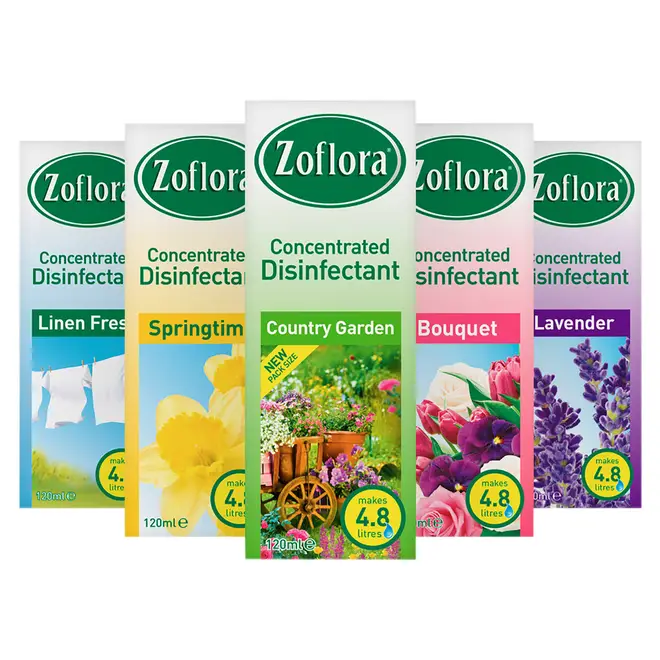 Zoflora comes in a range of scents
