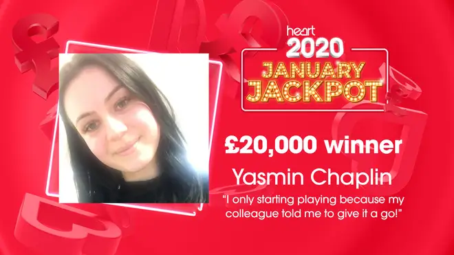 Yasmin ended her Friday afternoon by winning £20,000!
