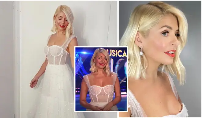 Holly Willoughby looked incredible in her Dana Harel gown