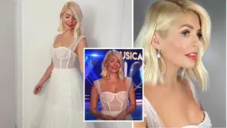 Holly Willoughby looked incredible in her Dana Harel gown