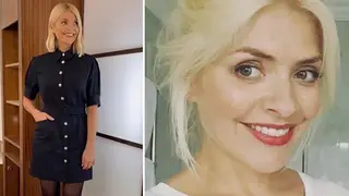 Holly Willoughby is wearing an amazing black dress today
