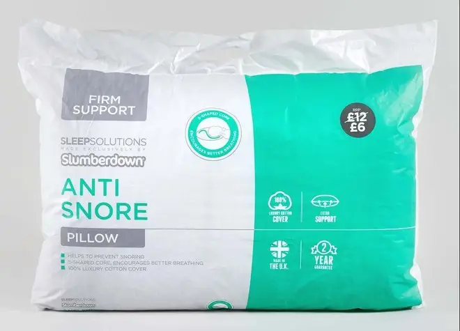 This anti-snore pillow won't set you back much - it's worth a try!