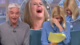 This Morning sent into meltdown as Holly Willoughby and Phillip Schofield are left in sticthes  over 'vagina steaming' gag