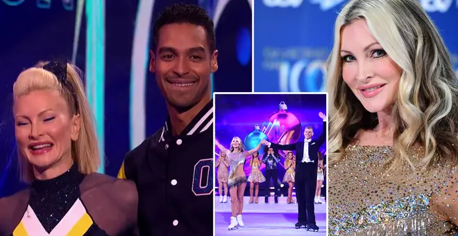 Caprice returned to Dancing On Ice with her new skating partner tonight