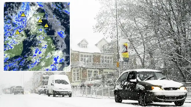 Snow could hit the UK today