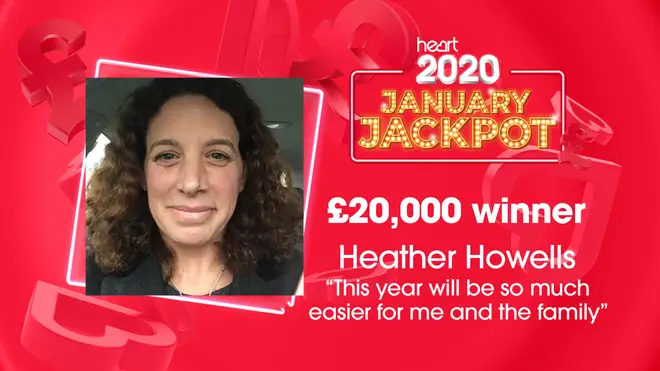Heather is our first winner on the last week of Heart's 2020 January Jackpot