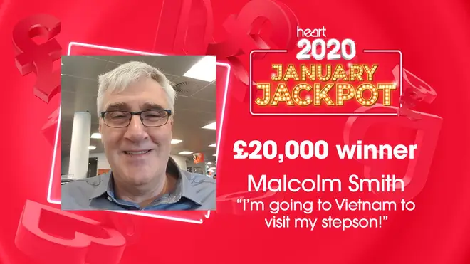 Malcolm has been listening for a while, and was speechless when he won £20k!