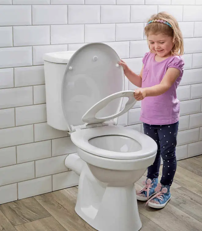 This toilet seat is perfect for children